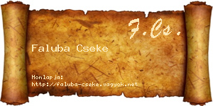 Faluba Cseke névjegykártya